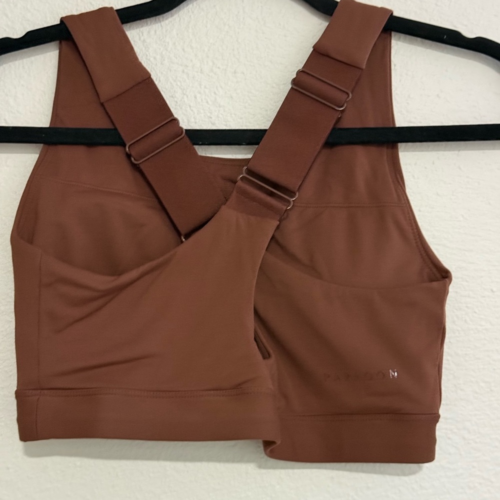 PARAGON Chocolate Brown Sports Bra - Picture 3 of 6